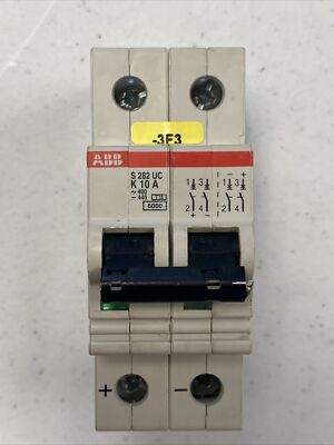 NEW, ABB S-282-UC-K10A CIRCUIT BREAKER 8 K 10M / 0298 U17, FREE SHIPPING