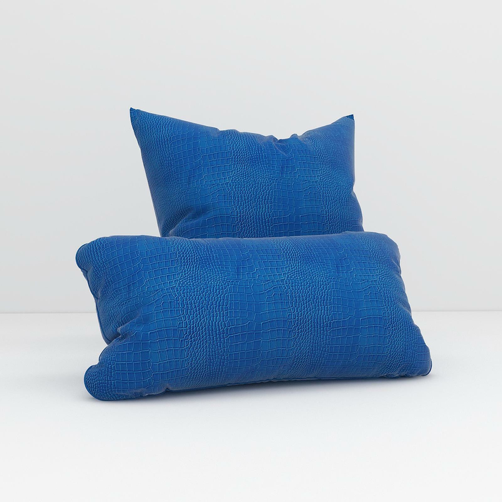 Pd026 Cushion Cover*Blue*Faux Leather Crocodile Skin waterproof Glosssy Case Kupowanie bomb w kraju