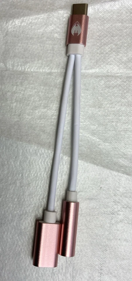 Adaptador de Auriculares Samsung, 2 en 1 USB C a 3.5mm Aux Audio Jack Rosa no 4 s23 Foto 2 de 4