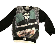 Womens Sweatshirt Blowout LA Pullover Nagle Art Reversible Vintage 80s 90s Retro