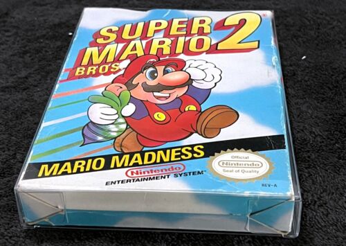 1988 SUPER MARIO BROS. 2 • BOXED • WORKING • VINTAGE NES NINTENDO VIDEO GAMES - Picture 2 of 14
