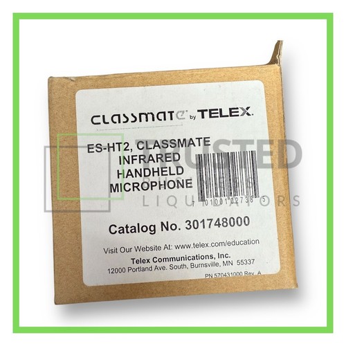 CLASSMATE TELEX ES-HT2 WIRELESS HANDHELD MICROPHONE INFRARED 301748000 - Picture 6 of 7