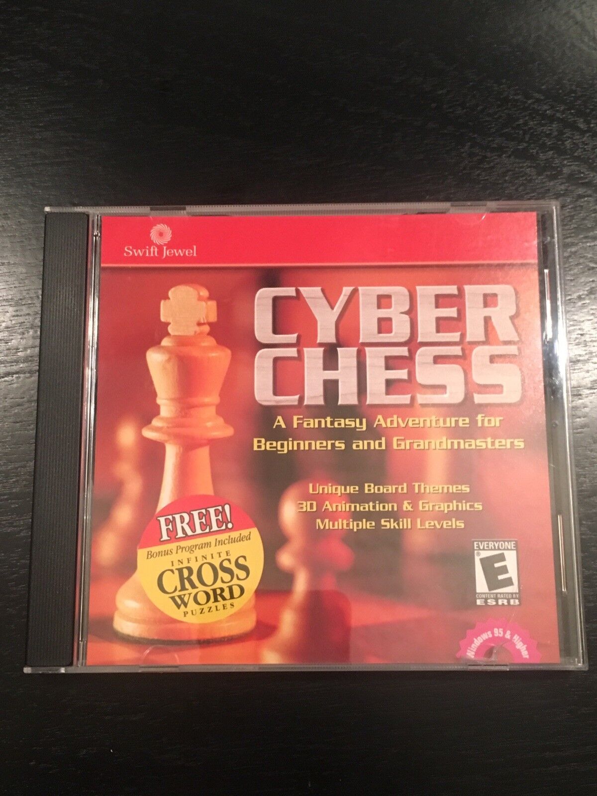 CYBER CHESS-PC CD Rom-Swift Jewel-CDR703-Complete-multiple levels