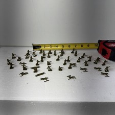 Toy Soldier Lot Green Army Men Infantry Lot Small Military Miniature Less Inch