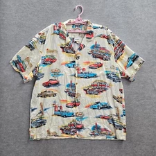 VINTAGE Paradise Found Men 2X-Large Graphic Classic Cars Retro 90s
