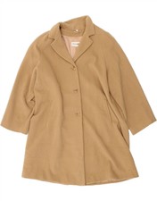 Pierre Cardin Womens Overcoat It 48 Xl Beige Wool Bx28