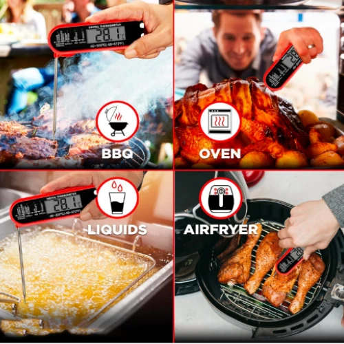 Meat Thermometer Instant Read for Grill and Cooking, Fast & Precise Digital Food