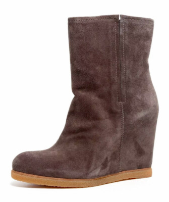 Stuart Weitzman Z118113 Bootscout Women's Brown Suede Wedge Boot Size 10 M