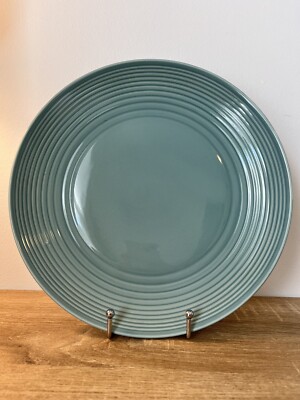 ROYAL DOULTON GORDON RAMSAY MAZE TEAL LT. BLUE DINNER PLATE STONEWARE HEAVY 11''