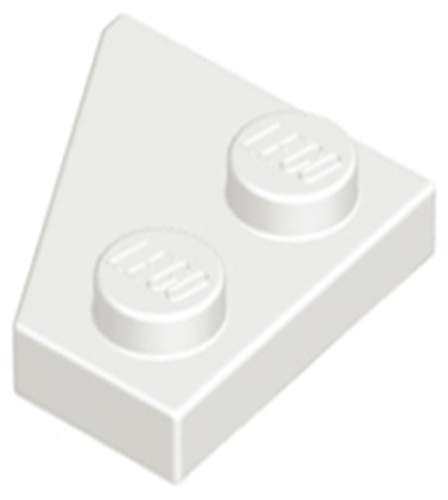 Lego 24307 Wedge, Plate 2 x 2 Right (White) x 9 Pieces. 6132204 Brand New - Afbeelding 1 van 6