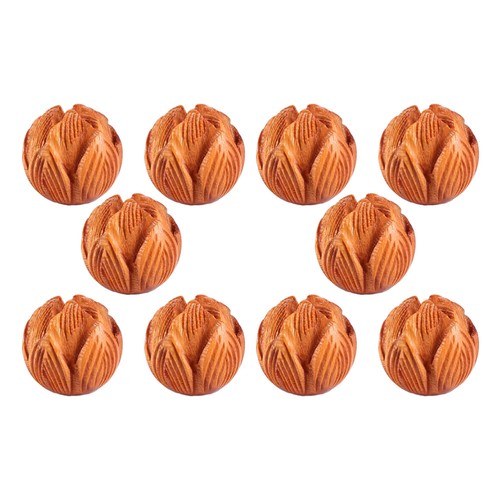20 Pcs Christmas Bead Xmas Wooden Bead Floral Bead Flower Bead - Picture 10 of 12
