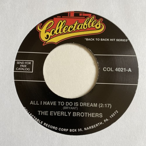 Everly Brothers 45 All I Have to do is Dream / Claudette NEW reissue unplayed - Picture 1 of 3