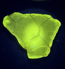 Uranium Sea Glass   UV Reactive Glow   Vaseline Safety Glass Vintage   Very Rare