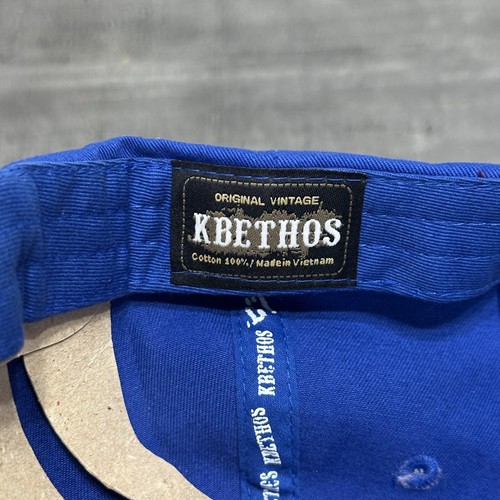 Gorra para mujer Kbethos azul con tachuelas bordada ajustable talla única cruz - Imagen 7 de 7