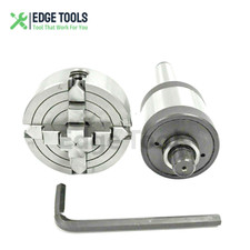 Mandril de torno independiente 2-3/4" 4 mordazas 70 mm M14X1 3MT vástago centro giratorio MT3