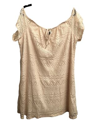 Lace Dress Paper Doll Off The Shoulder Peach Lined Size 2X-3X Summer Midi  READ | eBay