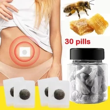 Belly Body Shaping Pill and 30PCS Mugwort Navel Sticker Lymphatic Patches