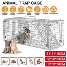 Animal Trap Cage Humane Possum Feral Cage Cat Rabbit Bird Dog Fox Live Catch