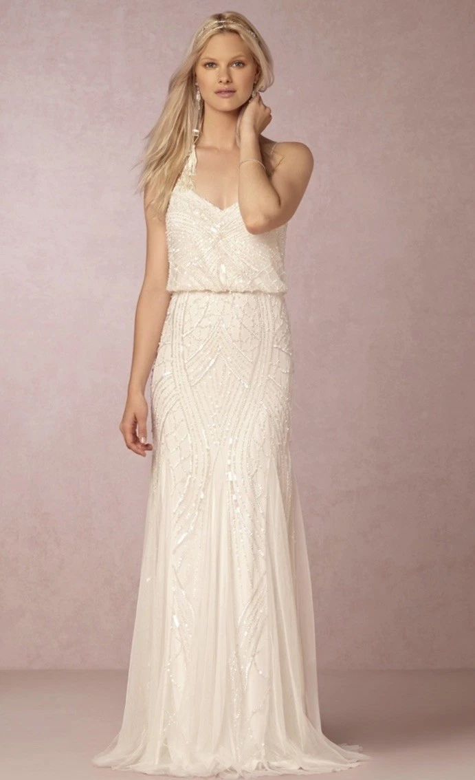 bhldn beaded bridesmaid dress willow