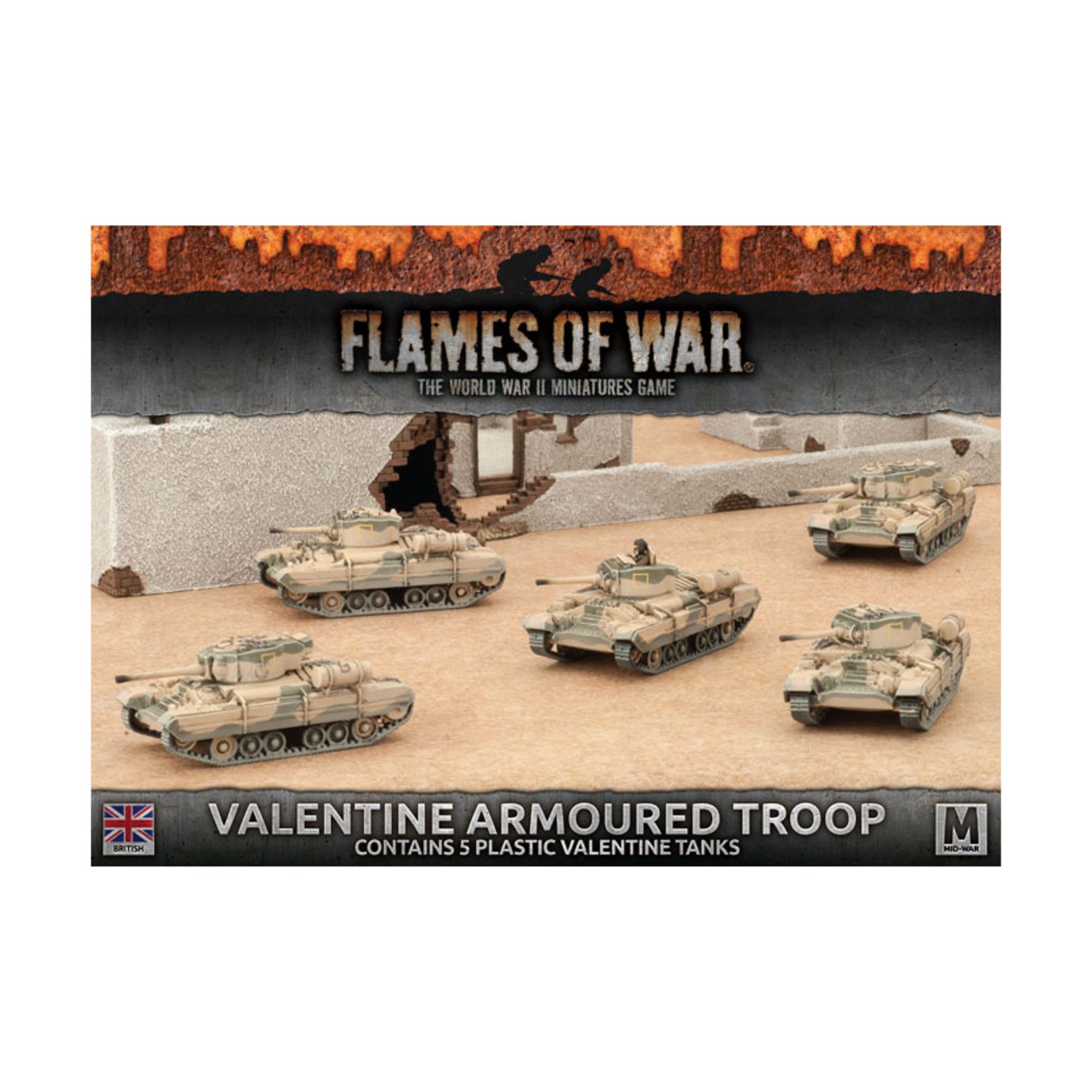 Battlefron Historical WWII British Mini Valentine Armoured Troop (Pl SW ...