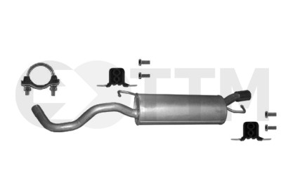 Silencieux arriere Audi TT 1.8 T anti corrosion pot de remplacement