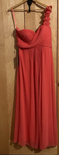 Ever-Pretty Pink Chiffon Polyester Sleeveless Dress Regular US 14
