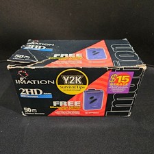 1999 Imation 2HD Diskettes IBM Formatted 50 Count New