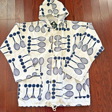Vintage NWT 1980s/1990s Michigan Rag Co Canvas Jacket Sz L Tennis Rare