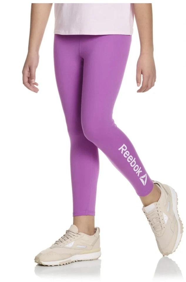 Leggings Reebok Niña Negros Active Prestige 7/8 Talla M 7-8) Nuevos Foto 2 de 4