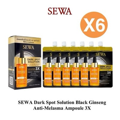 6X SEWA Dark Spot Solution Black Ginseng Anti-Melasma Ampoule 3X Serum Boosters