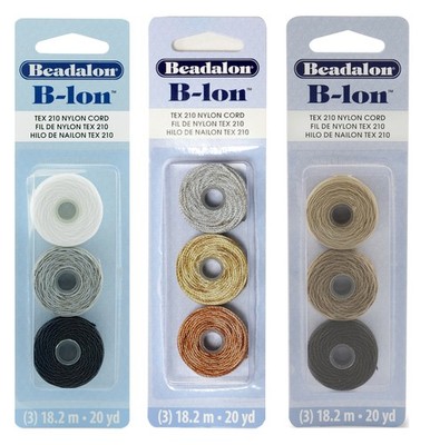 Beadalon  B-Lon  Nylonschnur .020in/0.5mm Durchmesser 18m/20yd Jede Spule