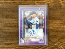 River Ryan 2025 Topps Chrome Update Purple Refractor Rookie Debut Auto RC /250