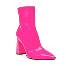 Wild Pair Womens 8 M Pink Patent Iloise Point...