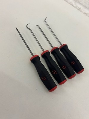Snap On Tools Haken Pick & Ahle Set rot Soft Grip Griffe Mini 4tlg Set gebraucht