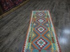 Authentic Afghan Chobi Vegetable Kilim Rug Tribal Geometric Desig Rug 2.5x6.7 Ft — photo 3