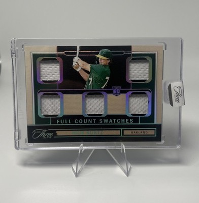 2025 Panini Three and Two Full Count Swatches Nick Kurtz Oakland RC #FCS-NK /25