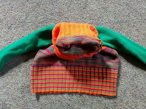 Vintage 70s 1970s Multicolored Striped Acrylic Sweater Youth Turtleneck Lot 2 - Picture 14 of 14