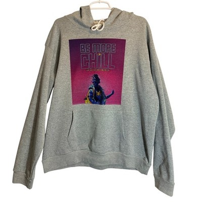 Be More Chill The Broadway Musical Hoodie Gray Graphic Sweatshirt XL