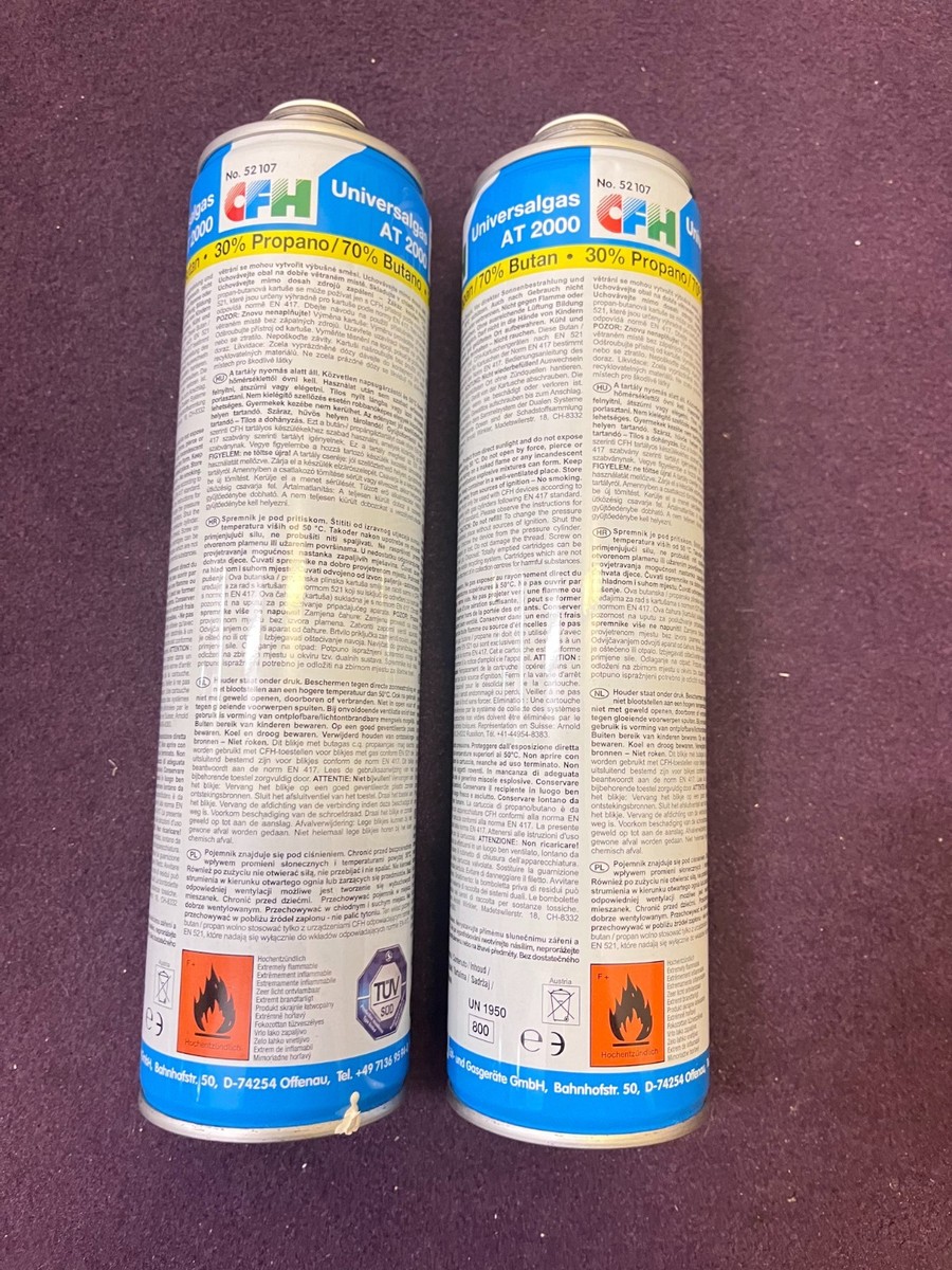 CFH Druckgasdose UG 440 – Propan/Butan-Gemisch, 440 G, Mit Schraubanschluss DIN EN 417