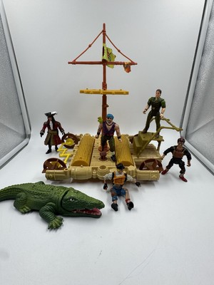 Hook Peter Pan lot 1991 Attack Raft Lost Boy action figures Pirates Tic Toc Croc