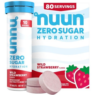 Nuun Zero Sugar Hydration Electrolyte Tablets  Sodium, Potassium, Chloride, C...