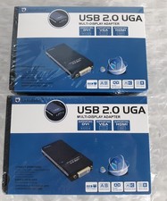Pair of ZettaGuard USB 2.0 UGA Muti-Display Video Graphics Adapter NEW SEALED 