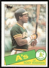 1985 Topps #115 Rickey Henderson