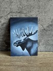 Moonlit Moose ACEO Print Greyscale Fantasy Art Card by Wicked Carrot Studios — photo 1