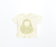 Baby UK Size 3-6 Months Babt Bugz Beige Basic T-Shirt