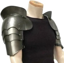 Medieval Steel Shoulder Armor Pauldrons Knight Warrior Cosplay Armor for LARP