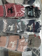 Winter Gloves 3 Pairs Multicolor Women's 20 Cm Size M
