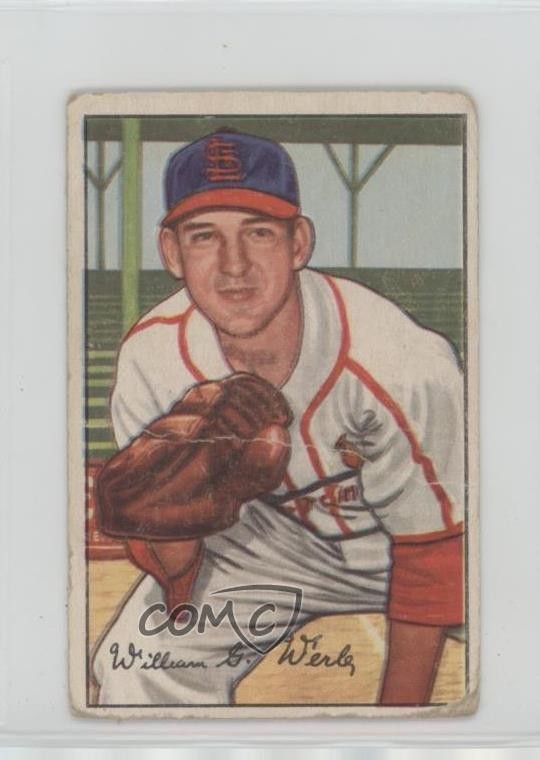 Bill Werle #248 Baseball Cards 1952 Bowman trading card — raw and PSA graded price guide