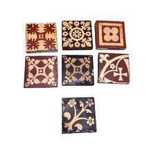 Lot 7 Antique Victorian Encaustic Tiles Wm Godwin Lugwardine England Floor Tiles