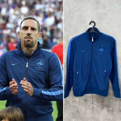 FRANKREICH 2012 EURO HYMNE FUSSBALL TRAININGSJACKE NIKE NATIONALMANNSCHAFT TRIKOT GRÖSSE M